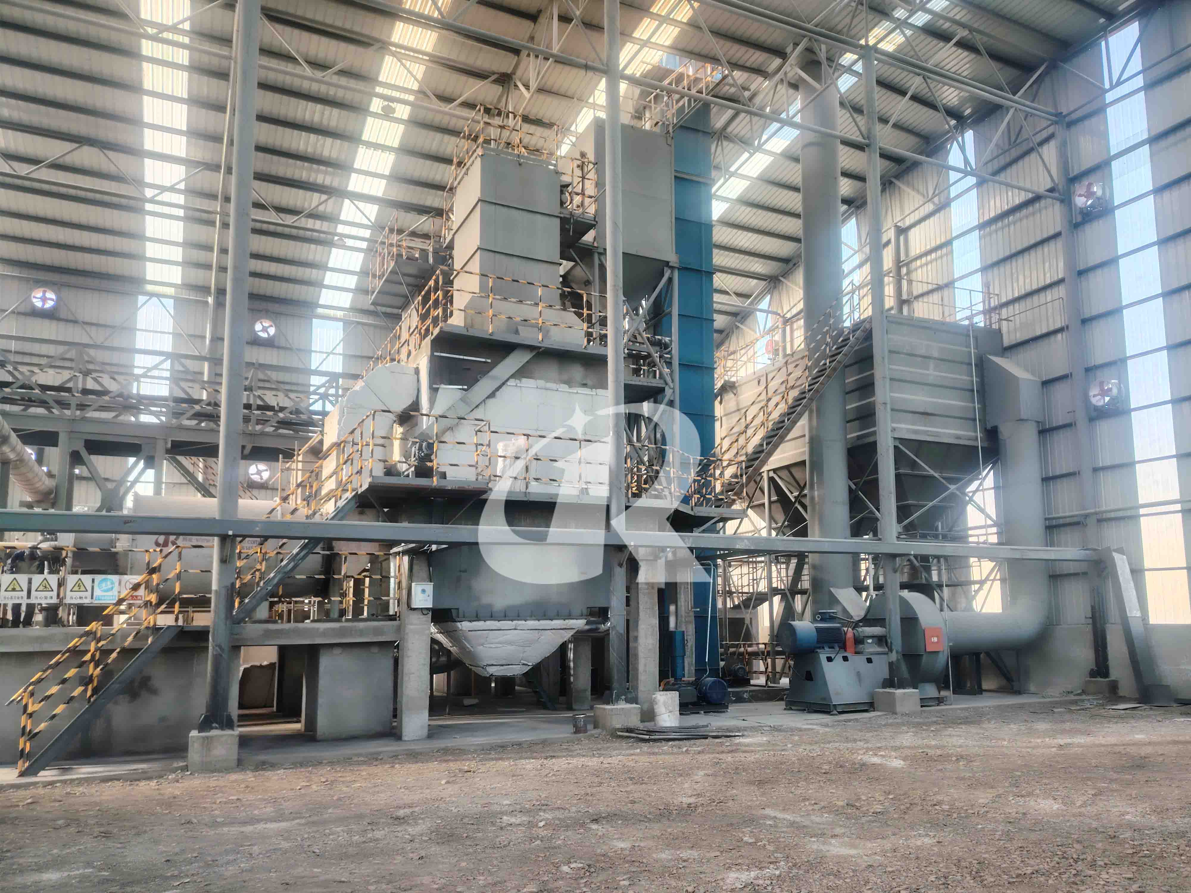 gypsum powder manufacturing process and production line 1